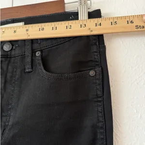 Madewell 10” High-Rise Skinny Jeans Women’s 28T Black Stretch Denim thumbnail 4