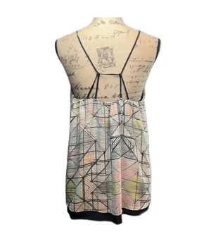 Geometric Pastel Sleeveless Flowy Tank Multiple Size L thumbnail 5