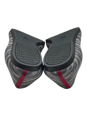 VHTF: Retired Rothy’s ➤ The Point Flats ➤ Grey Zebra Stripe Print ➤ 8M ➤ Sustain thumbnail 10
