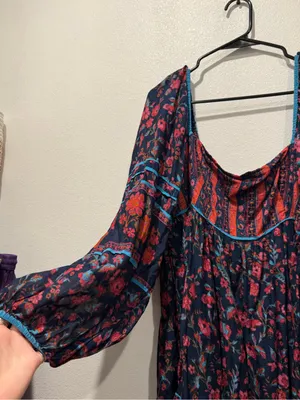 Free People Endless Afternoon Floral Mini Dress XL NWOT thumbnail 3