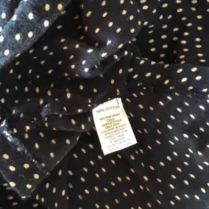 ANN TAYLOR LOFT Black Polkadot Long Sleeve Top S thumbnail 6