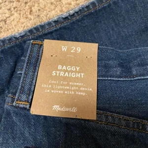 Madewell ‼️ Baggy Straight Jeans in Dark Worn Indigo Wash‼️ thumbnail 11