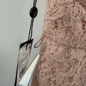 Adrianna Papell Dress Women’s Size 4 NWT Lace Maxi Gown Pink Wedding Bridesmaid thumbnail 9