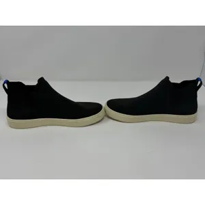 Rothy's Chelsea Sneaker Black Solid Knit Ankle Boot Women Size 7.5 thumbnail 14