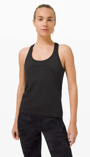 [Lululemon] Black Swiftly Tech Racerback Race Length Seamless Workout Tank Sz 8 thumbnail 1