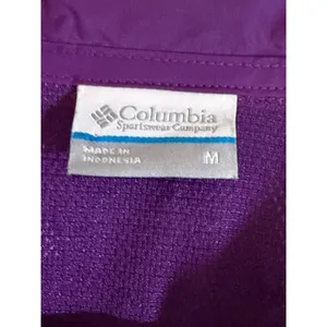 Columbia Windbreaker Jacket Womens M Purple Full Zip Hooded Outdoor XL3156 thumbnail 4