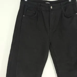Flamingals Womens 2XL Black Wide Barrel Leg Denim Jeans Plus‎ Size thumbnail 3