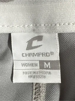 Champro Softball Pants Women's‎ Medium Gray Sports Athletic Stretch Button Zip thumbnail 6