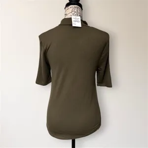 Articles of Society‎ S Military Green Mock Neck Pocket Top Minimalist Travel NWT thumbnail 4