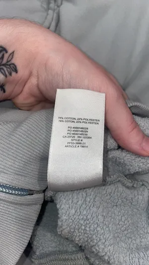 Aritzia TNA blue cropped zip up thumbnail 3