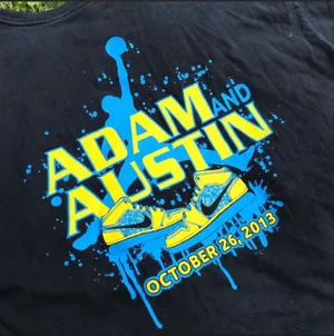 Nike BLACK BLUE AND YELLOW AIR JORDAN GRAPHIC TEE thumbnail 2