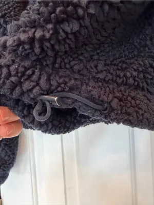 Free People Movement Fluffy Blue Small Women's Fleece Quarter Zip Oversized thumbnail 7