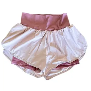 Zyia Active Pink Running Shorts M Lined Athletic Flowy Gym thumbnail 2