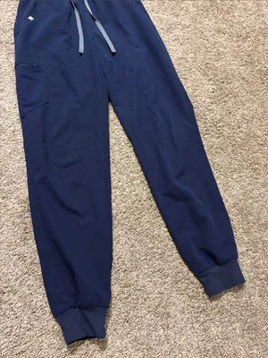 Figs Women’s Navy Blue Zamora Jogger Scrub Pants Small Tall thumbnail 3