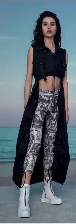 #VDR Viadellerose Forever Young Avant Garde Lagenlook Sleeveless Vest Dress S thumbnail 1