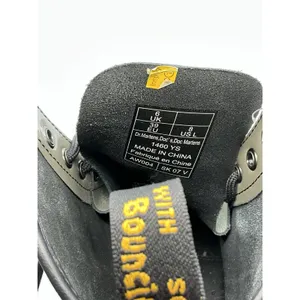Doc Dr. Martens 1460 YS 8-Eye Gray Patent Leather Combat Boots Women's UK 6 US 8 thumbnail 12