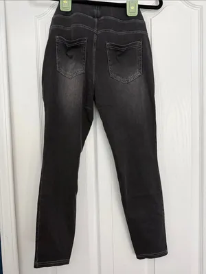 HALARA Black Skinny Pull-On Jeans - Small 7/8 Length thumbnail 4