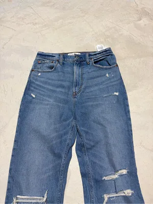 Abercrombie & fitch the ankle straight ultra high rise Jeans 28/6R thumbnail 5
