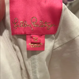 Lilly Pulitzer Addison‎ one shoulder Pink seersucker Sundress 12 thumbnail 7