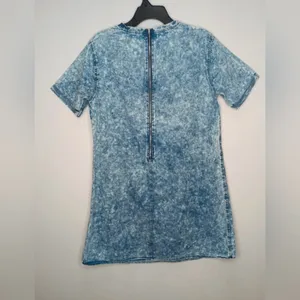 Ali & Kris Acid Wash Denim T-Shirt Dress Size‎ Large thumbnail 3