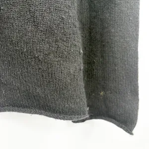 Estheme Cachemire Women Black 100% Cashmere Pointelle Minimalist Sweater Size S thumbnail 4