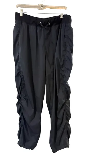 Aspire Womens Navy Blue Ruched Athletic Jogger Pants‎ Plus Size 1X Dance Yoga thumbnail 1