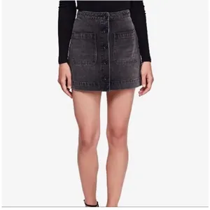 Free People Don’t Get Me Wrong black denim skirt size 27 thumbnail 10