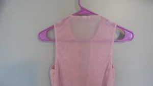Victoria's Secret lacey illusion top mesh sexy lingerie bodysuit in pink. thumbnail 8