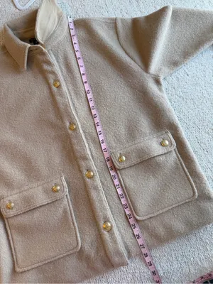 J.Crew Bouclé Shirt Jacket Sandstone Tan NWT Medium thumbnail 9