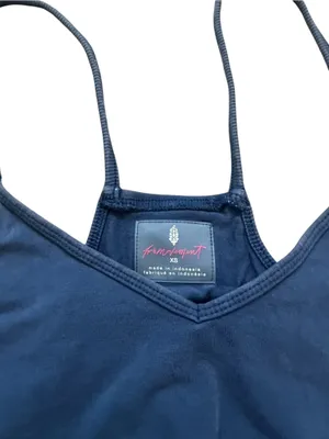 FP Movement Free People Hot Shot Jumpsuit Misty Blue Bohemian Athleisure NWOT thumbnail 5