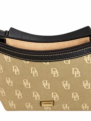 Dooney Bourke Y2K Monogram Canvas Shoulder Bag East West Slouch Medium Purse thumbnail 10