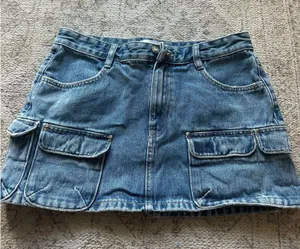 ZARA Jean Skirt Denim thumbnail 1