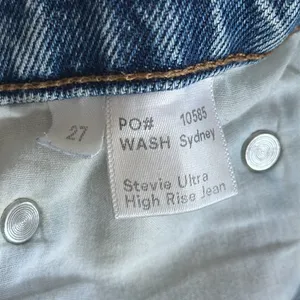 Reformation Stevie Ultra High Rise Jeans in Sydney Wash Sz 27 thumbnail 7