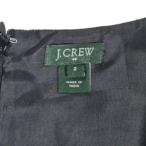 J Crew‎ Tweed Lace Trim Sheath Dress Gray Black Short Sleeve Women 2 Wool Blend thumbnail 5