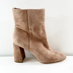 Sam Edelman Codie Suede Leather Square Toe Block Heel Ankle Boots Booties Brown thumbnail 2