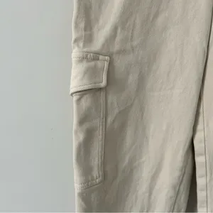 Aritzia Wilfred Free Modern Cargo Pant Birch Off White Cream 10 NWOT thumbnail 4