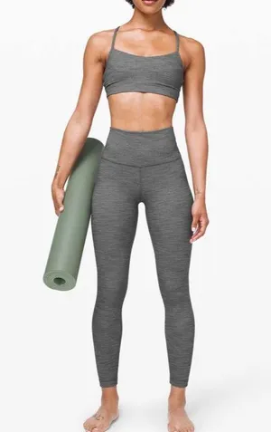 - Align Pant II 25" Mini Heathered Herringbone Leggings Workout Gym thumbnail 1