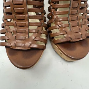 Guess Mabbel Brown Woven Wedge Sandals Size 8.5 thumbnail 8