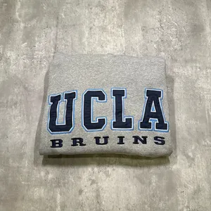 Colosseum Vintage Y2K Embroidered Grey UCLA Bruins Heavy Hoodie Sweatshirt thumbnail 6