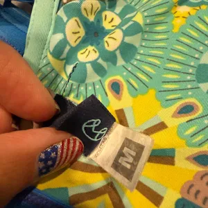 Colorful Patterned‎ Bikini Top maaji M thumbnail 4