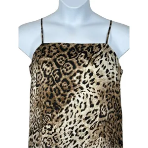 Isalis Jaguar Print Slip Dress M • Sexy Mini • Lace Straps • Night‑Out Statement thumbnail 5