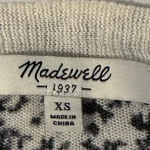 Madewell Women’s Blue Bud Floral Linen‎ Cotton Cardigan Sweater XS thumbnail 3
