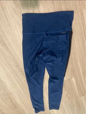 New Balance Navy Blue Black and White Colorblock Leggings thumbnail 3