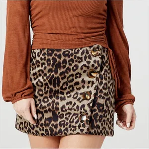 Altar'd State Baara Leopard Skirt thumbnail 1