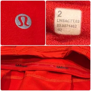 LULULEMON Pace Rival Mid-Rise Skirt Skort Vibrant Red Size 2 RARE EXCELLENT thumbnail 11