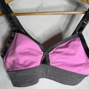 Lululemon If You're Lucky Bra Vintage Pink / Heathered Slate thumbnail 3