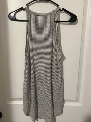 Athleta Black & White Striped Tank Top #44‎ thumbnail 2