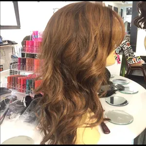Wig Swisslace lacefront Romance Curl copper brown thumbnail 4