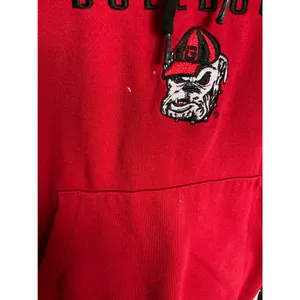 Champion Georgia Bulldogs Hoodie‎ Red Black White Appliqué Embroidered Small thumbnail 8