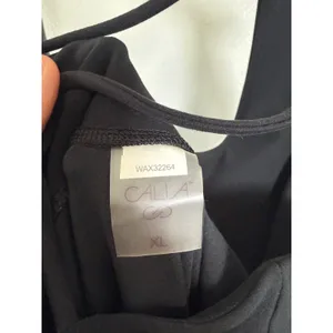 CALIA by Carrie Underwood Black Strappy Back Athletic Jumpsuit WAX32264 XL thumbnail 7